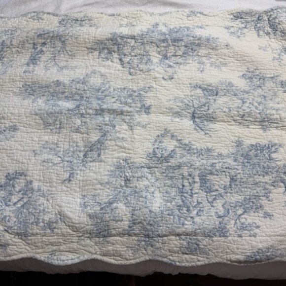 Beautiful Toile Duvet Cover Set with Lumbar Pillow - Picture 1 of 3